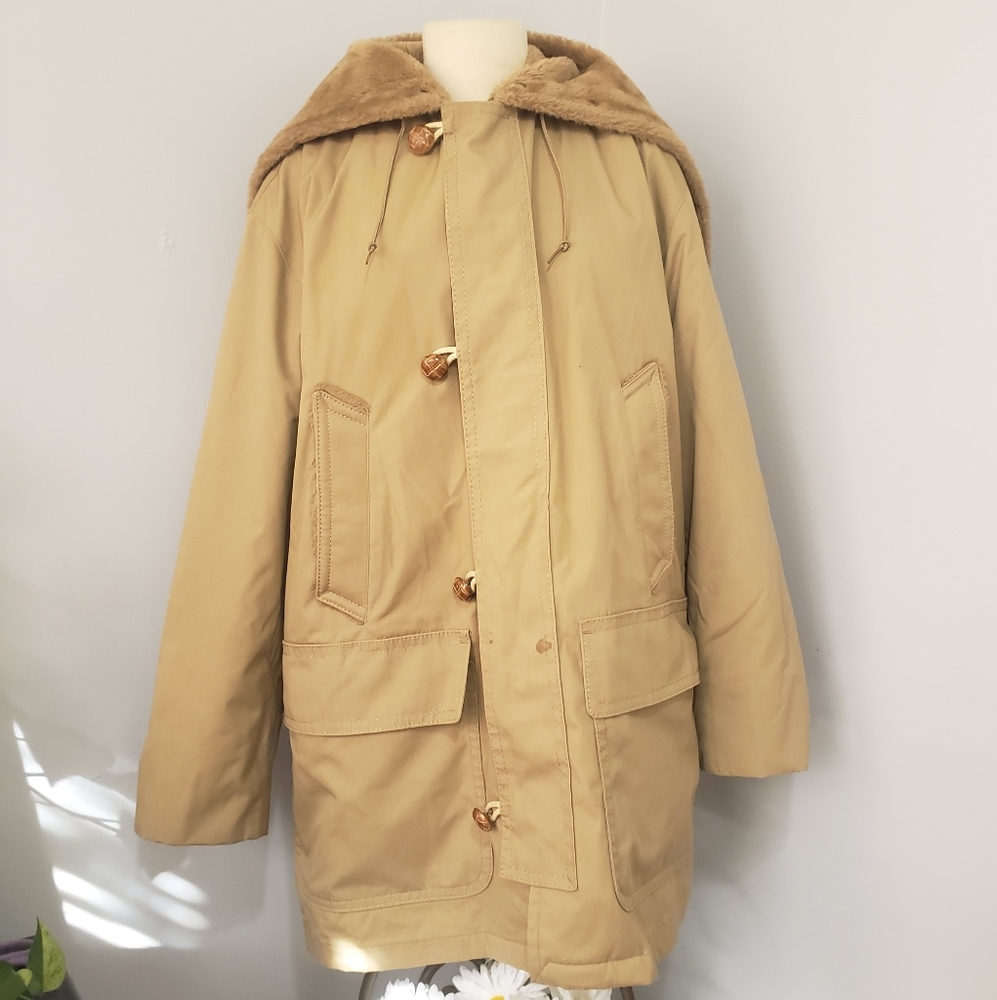 Mighty Mac Vintage Tan Coat 70s Vintage Size M Winter Coat